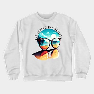 The Legend has Retired, vintage sunset design Crewneck Sweatshirt